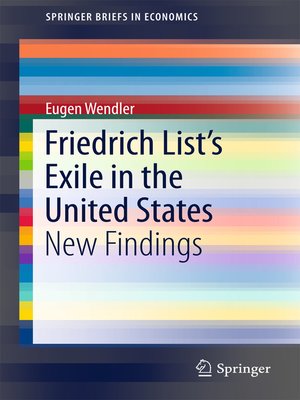 cover image of Friedrich List's Exile in the United States